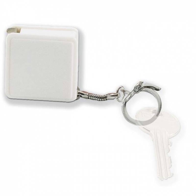 Klíčenka svinovací metr, bílá Klíčenka svinovací metr, bílá